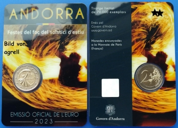 2 Euro Gedenkmünze Andorra 2023
