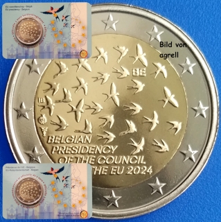 2 Euro Gedenkmünze Belgien 2024