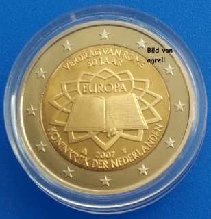 Sonderposten_3: 2 Euro Gedenkmünze Niederlande 2007 PP - Römische Verträge