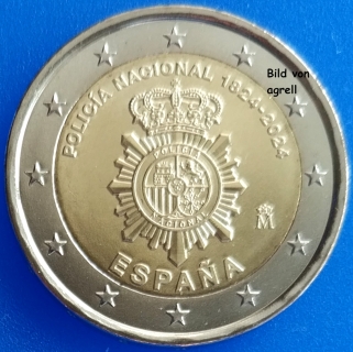 2 Euro Gedenkmünze Spanien 2024