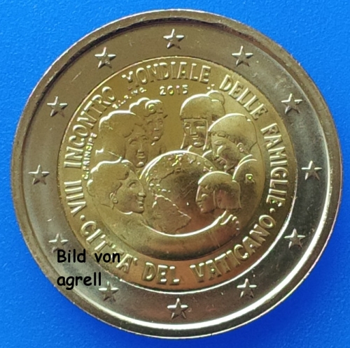 2 Euro Gedenkmünze Vatikan 2015