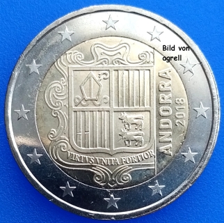 2 Euro coin Andorra 2018 BU