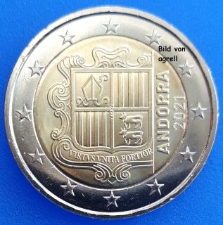 2 Euro coin Andorra 2021 BU