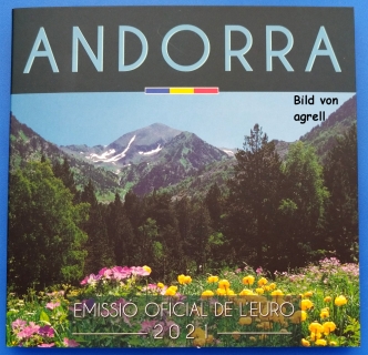 Kursmünzensatz Andorra 2021 Stgl.