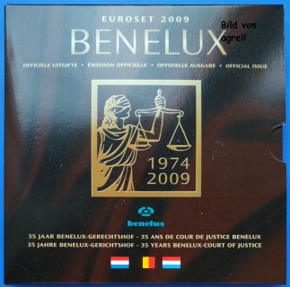 Kursmünzensatz BeNeLux 2009 Stgl.