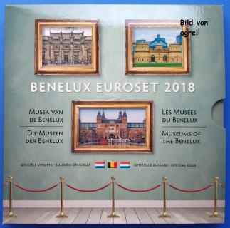 Kursmünzensatz BeNeLux 2018 Stgl.