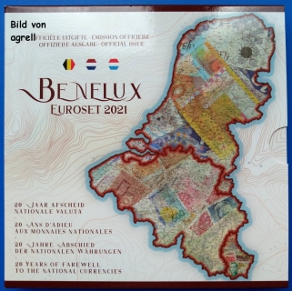 Kursmünzensatz BeNeLux 2021 Stgl.