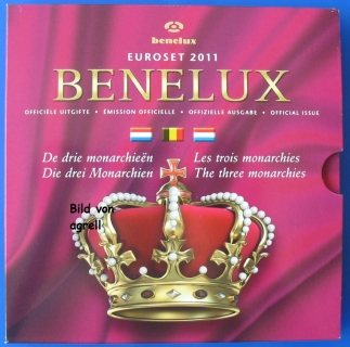 Kursmünzensatz BeNeLux 2011 Stgl.