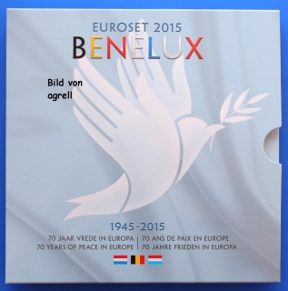 Kursmünzensatz BeNeLux 2015 Stgl.