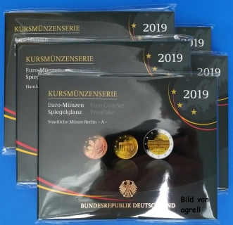 Kursmünzensatz Deutschland 2019 SP