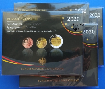 Kursmünzensatz Deutschland 2020 SP