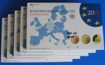 Kursmünzensatz Deutschland 2011 SP