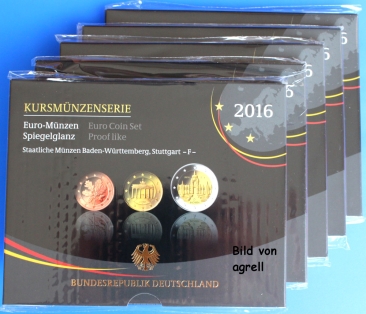 Kursmünzensatz Deutschland 2016 SP