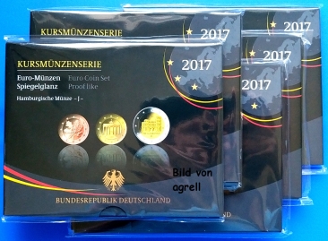 Kursmünzensatz Deutschland 2017 SP