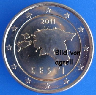 2 Euro Münze Estland 2011 Stgl.