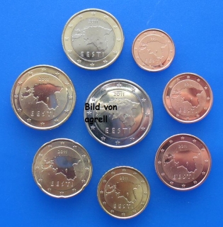 Kursmünzensatz Estland 2011 Stgl.