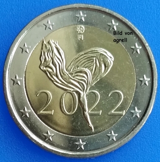 2 Euro Gedenkmünze Finnland 2022 Nationalballett