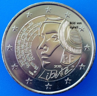 2 Euro Gedenkmünze Frankreich 2015 Föderationsfest
