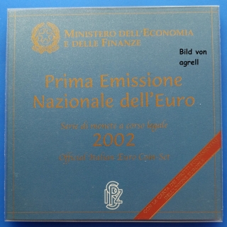 Kursmünzensatz Italien 2002 Stgl.