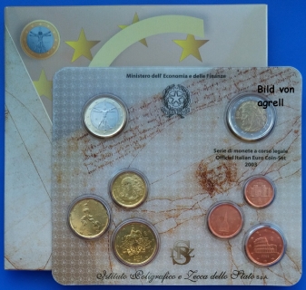 Kursmünzensatz Italien 2003 Stgl.