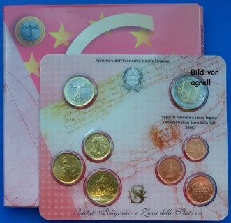 Kursmünzensatz Italien 2005 Stgl.