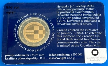 2 Euro commemorative Croatia 2023