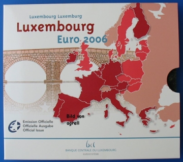 Kursmünzensatz Luxemburg 2006 Stgl.