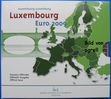 Kursmünzensatz Luxemburg 2009 Stgl.