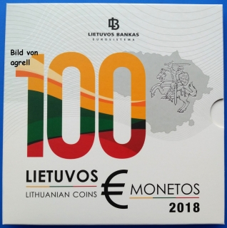 Kursmünzensatz Litauen 2018 Stgl.