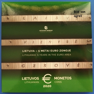 Kursmünzensatz Litauen 2020 Stgl.