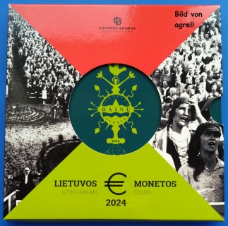 Kursmünzensatz Litauen 2024 Stgl.