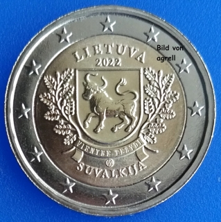 2 Euro Gedenkmünze Litauen 2022