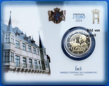 2 Euro Gedenkmünze Luxemburg 2024