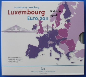 Kursmünzensatz Luxemburg 2011 Stgl.