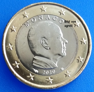 1 Euro coin Monaco 2020 BU