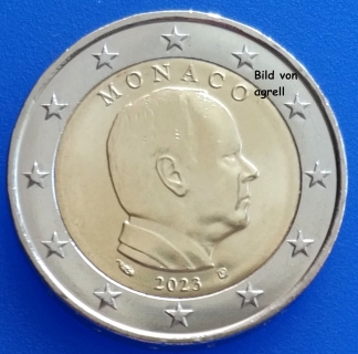 2 Euro Münze Monaco 2023 Stgl.