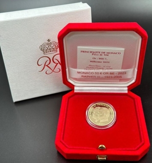 50 Euro Goldgedenkmünze Monaco 2023