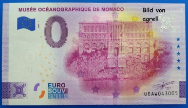 0 Euro Banknote Monaco 2022 Souvenir