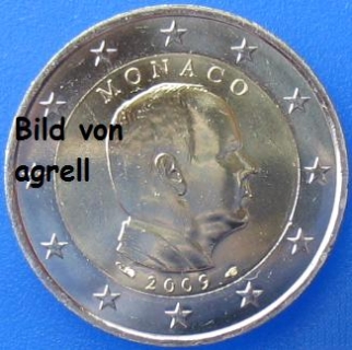 2 Euro Münze Monaco 2009 Stgl.