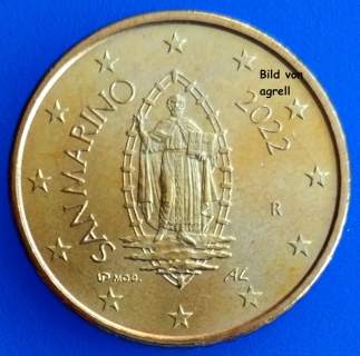 50 Cent Münze San Marino 2022 unzirkuliert