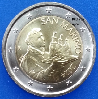 San Marino 2 Euro Kursmünze 2024 Stgl.