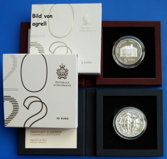 5 & 10 Euro Silbergedenkmünze San Marino 2022