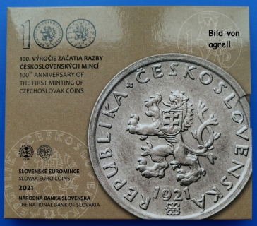 Kursmünzensatz Slowakei 2021 Stgl.