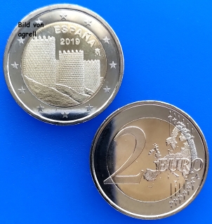 2019 Spain € 2 Euro Uncirculated Coin UNESCO World Heritage Avila Old Town Walls