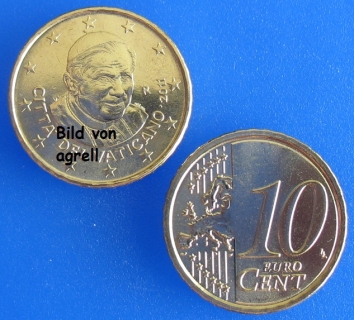 10 Cent coin Vatican 2011 uncirculated