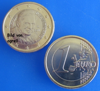 1 Euro coin Vatican 2011 uncirculated
