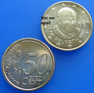 50 Cent coin Vatican 2012 uncirculated