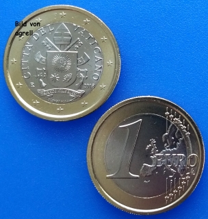 1 Euro coin Vatican 2018 uncirculated
