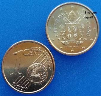 1 Cent Münze Vatikan 2023 unzirkuliert