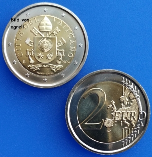 2 Euro Münze Vatikan 2024 unzirkuliert
